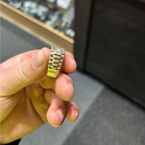 14kt gold 13.6g 1ct natural stone si2 mans ring - Picture 3 of 6